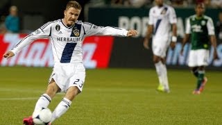 This is David Beckhams signature curved free kick [upl. by Indys]