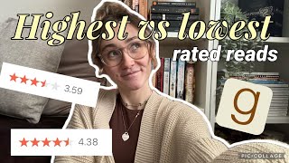 Reading my HIGHEST vs LOWEST rated books according to Goodreads… [upl. by Sillyhp]