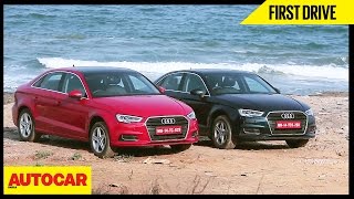 2017 Audi A3 Facelift  First Drive  Autocar India [upl. by Esiuole]