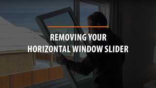 Removing Your Horizontal Windows Slider  Homeowner Maintenance [upl. by Yruama]