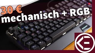 30 EURO  mechanische GAMING TASTATUR mit RGB Beleuchtung  Kann so was gut sein [upl. by Edeline]