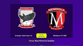 Copa Paulino Alcantara 2023 Quarterfinal First Leg  Dynamic Herb Cebu FC vs Mendiola FC 1991 [upl. by Arekat]