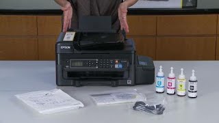 Epson WorkForce ET4500  Unboxing the EcoTank AllinOne Printer [upl. by Gretal]