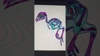 Diaphonized birdy 🦜 art drawing artshorts procreate illustration digitalart science birds [upl. by Derraj]