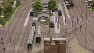 One of Germanys finest and most famous and superb model railway with steam trains in HO scale [upl. by Eidnyl36]