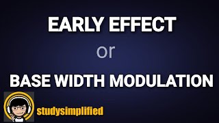 BJT  Early effect or Base width modulation [upl. by Aihtibat16]