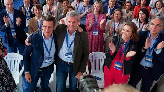 Alberto Núñez Feijóo y Alfonso Rueda clausuran el XVIII Congreso del PP gallego [upl. by Hunfredo]