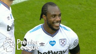 Michail Antonio penalty puts West Ham in front of Manchester United  Premier League  NBC Sports [upl. by Peper747]