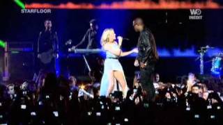 Taio Cruz feat Kylie Minogue  Higher Live  Starfloor  301010 [upl. by Ennylyak811]