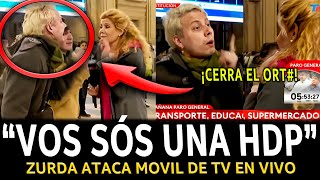 ¡OTRA VEZ una ZURDA SACADA ATACÓ a MOVILERA de TN en VIVO [upl. by Hugon]