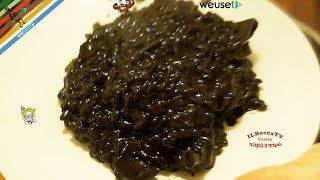 7  Risotto al nero di seppia o riso nerona delizia per davvero primo piatto di pesce tipico [upl. by Rozelle]