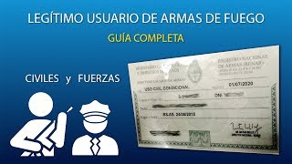 Credencial de Legítimo Usuario de Armas en Argentina Guía paso a paso [upl. by Koser]