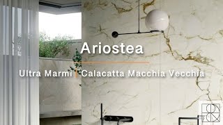 Ariostea  Ultra Marmi  Calacatta Macchia Vecchia  Gepolijst Modern Marmer Look Keramiek Tegels [upl. by Asaph]