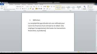 Comptabilité approfondie  définition de la comptabilité approfondie [upl. by Ihcego296]