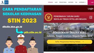 Cara Pendaftaran Sekolah Kedinasan STIN [upl. by Aryt]