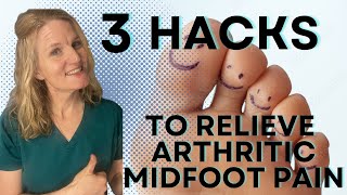 Podiatrist shares 3 hacks to relieve top of the foot arthritic pain [upl. by Mariande]