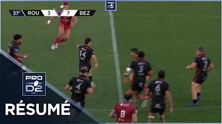 PRO D2  Résumé Rouen Normandie RugbyAS Béziers Hérault 2621  J29  Saison 20212022 [upl. by Eux]