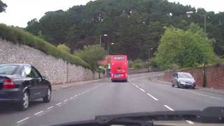 Driving from Paignton Harbour to Torquay Devon England [upl. by Aay525]