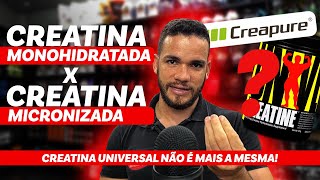 A Diferença entre Creatina MICRONIZADA e MONOHIDRATADA é Creatina Creapure vale o preço [upl. by Eniala]