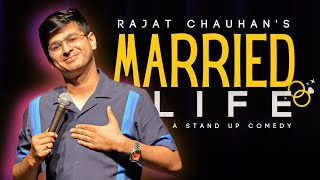 Married life  Stand up comedy by Rajat Chauhan 50th video standupcomedy comedy rajatchauhan [upl. by Zak]