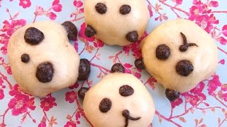 KOREAN STREET FOOD Steamed Panda Buns 찐빵 Recipe [upl. by Elli]