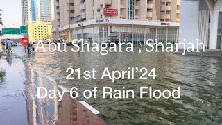 UAE Rain Flood Day 6  Abu Shagara Sharjah📍 UAE Rain [upl. by Ailla]