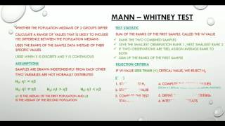 17 MannWhitney Test [upl. by Isidoro198]