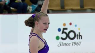 Klara STEPANOVA CZE  Ladies Free Skating RIGA 2017 [upl. by Cinamod713]