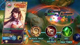 SOLO RANK UP WITH ODETTE  ODETTE GAMEPLAY  ODETTE BEST BUILD 2024  MLBB [upl. by Wistrup712]