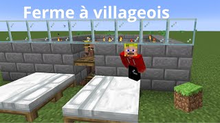 TUTO  FERME AUTOMATIQUE A VILLAGEOIS SUR MINECRAFT EN 1204 JAVABEDROCK EP  2 [upl. by Earb]