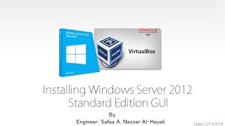 Installing Windows Server 2012 Standard Edition on Oracle VM [upl. by Jory]