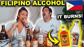 FOREIGNERS try FILIPINO ALCOHOL  we had NO IDEA its so STRONG [upl. by Cherry430]