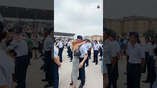 Watch wifes emotional reunion with her graduating Air Force husband  Militarykind shorts [upl. by Nodanrb]