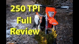 2018 KTM 250 XCW TPI FULL Review  KTMs First Major Production EFI 2 Stroke Model in USA [upl. by Ardiek69]