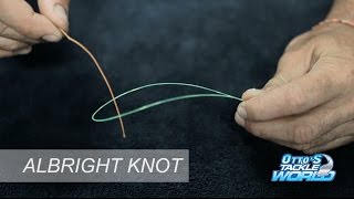 Easy Fishing Knots  How to tie an Albright Knot [upl. by Namref]