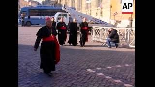 Cardinals arrive for preconclave meeting [upl. by Viviane]