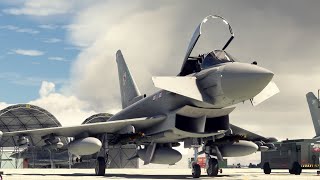 First look at the CJ Simulations Eurofighter Typhoon in Microsoft Flight Simulator [upl. by Raynor542]