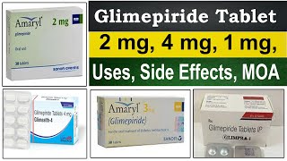 Glimepiride 2mg 4 mg 3 mg 1 mg tablet  glimepiride tablets ip 2mg 4 mg 1 mg uses Side Effects [upl. by Rolyab]