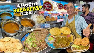 Best Punjabi Breakfast  Famous Japani Samosa  Food Tour Delhi [upl. by Curtice]