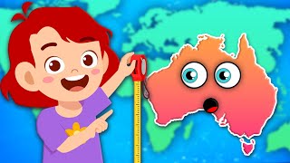 Explore The 7 Continents amp Their Sizes  Geography Songs For Kids  KLT [upl. by Bonis]