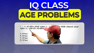 IQ Class  Age Problems Trick  etutorclass [upl. by Yeltnerb192]