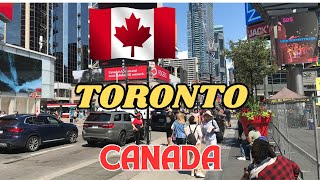 Toronto Ontario  Canada Downtown 4K Tour Walking Tour of Toronto Downtown Yunge Street CN Tower [upl. by Llehsem304]