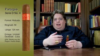 Partagas Serie D No 4 und eine Holzskulptur  Zigarrentest mit Bewertung [upl. by Senga]