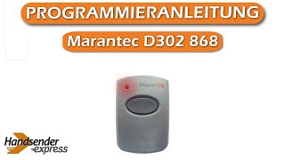 Wie programmiert man eine Fernbedienung Marantec D321 433 [upl. by Eikcin]