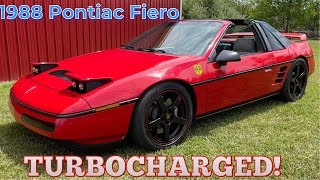 1988 Pontiac Fiero Coupe TURBOCHARGED [upl. by Darryn264]