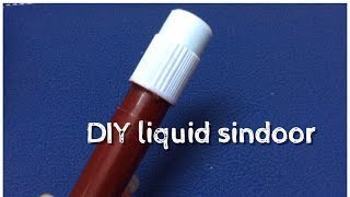 How to make your own liquid sindoor at home  DIY liquid sindoor [upl. by Annayak]