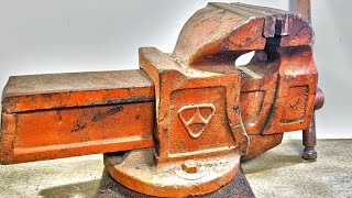 Restoring a Rusty Soviet Vise ExpertTechniques Revealed [upl. by Jamesy]