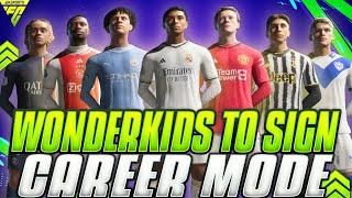 FC 24  WONDERKIDS TO SIGN IN EVERY POSITIONS ON CAREER MODE✔️ CHEAP amp EXPENSIVE  FUT 24 [upl. by Emelun656]