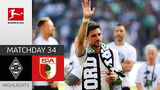 Stindl Farewell With A Win  Borussia Mgladbach  FC Augsburg  Highlights  MD 34 Bundesliga 2223 [upl. by Soisatsana793]