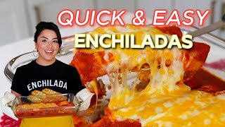 CHEESY ENCHILADAS ROJAS for Weeknights when TIME is LIMITED  ENCHILADA CASSEROLE Recipe [upl. by Yenffit879]